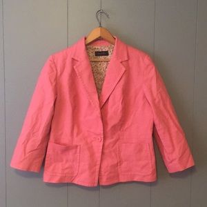 💖TALBOTS FULLY LINED PINK BLAZER💖
